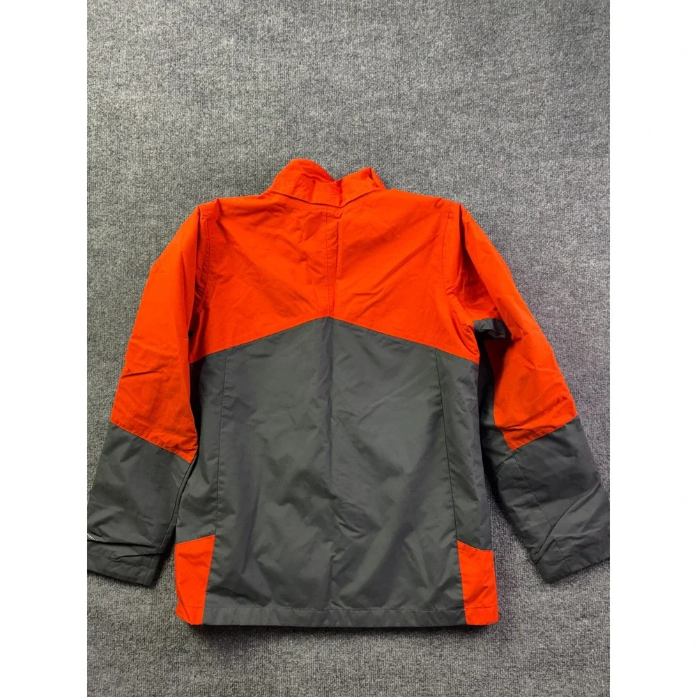 Columbia Interchange Jacket Youth XL Orange Grey Omni-Tech Waterproof Shell